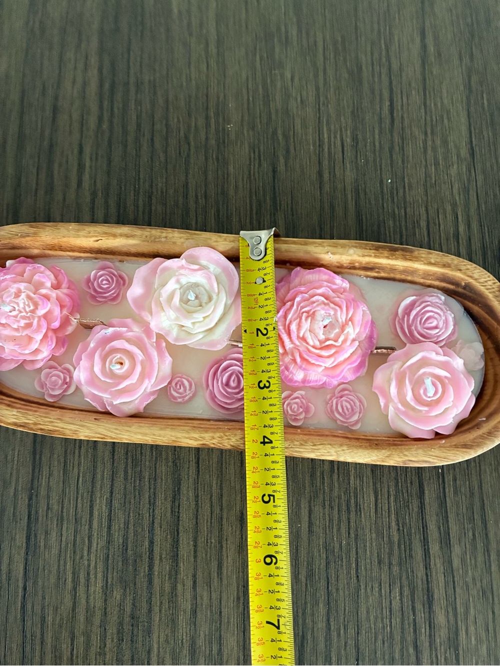 Pink Rose Candle Tray - Picture 5 of 5